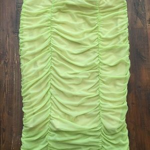 Idem Ditto lime green pencil mini skirt M